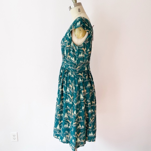 Emily & Fin Rachel Dress in Deer, Modcloth "Day After Day" Soft Holiday Dress - Picture 2 of 7